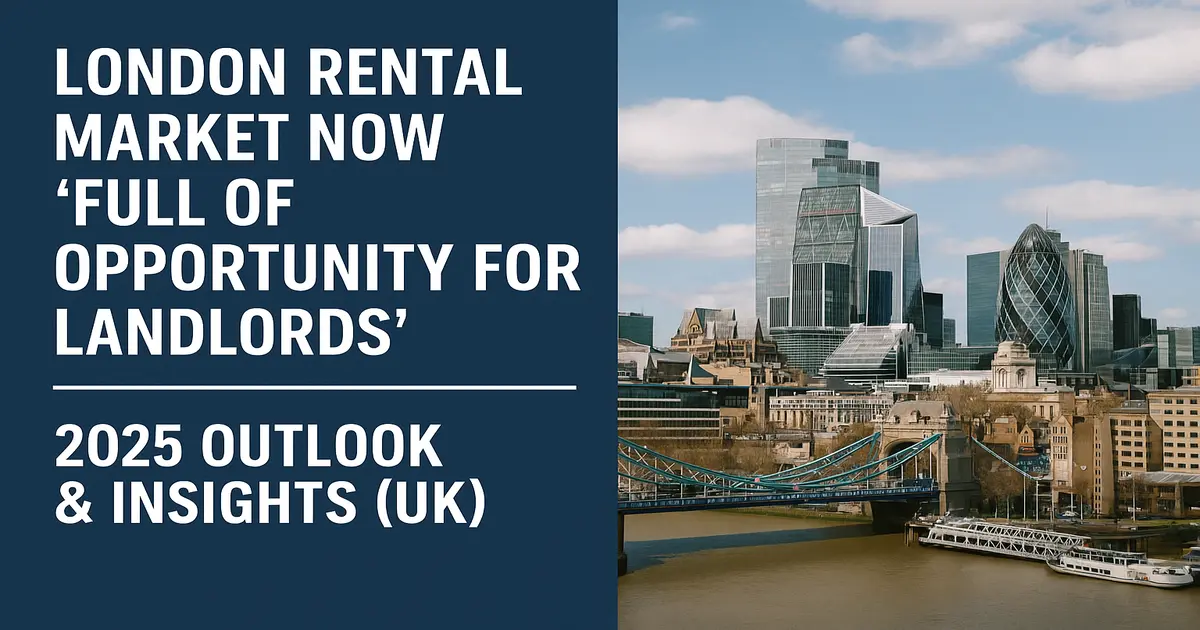 London Rental Market Now ‘Full of Opportunity for Landlords’ – 2025 Outlook & Insights (UK)