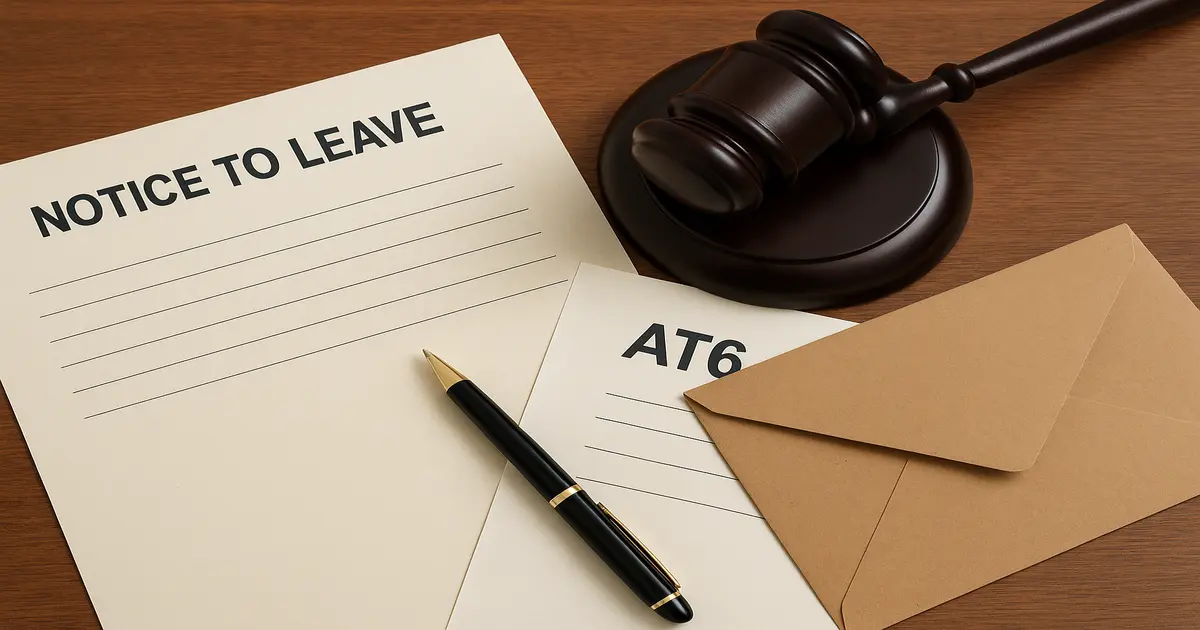 Landlord’s Guide to Evicting Tenants in Scotland: AT6 and Notice to Leave