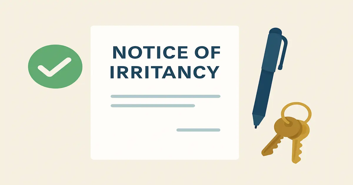 Terminating Commercial Leases in Scotland: The Notice of Irritancy Explained