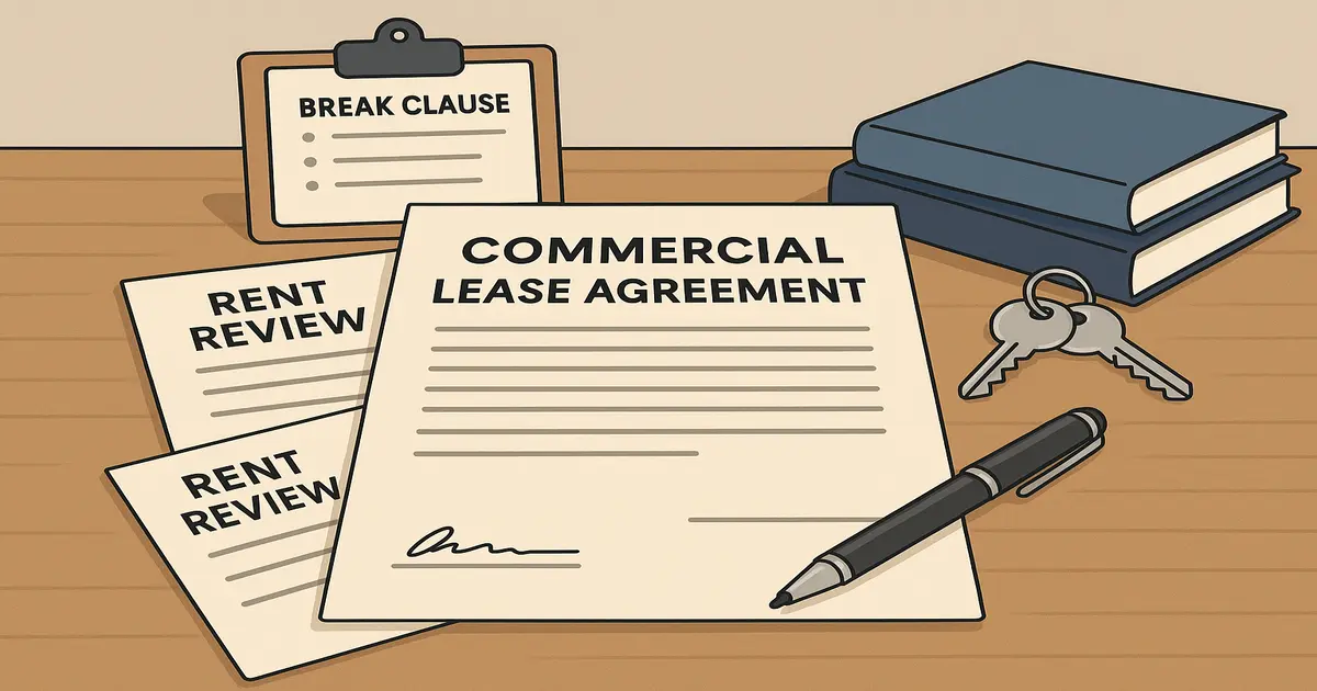What should be included in a commercial lease agreement to protect my interests?