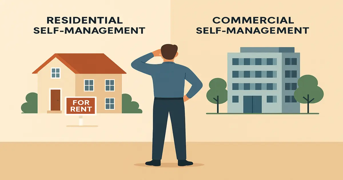 Residential vs Commercial Self-Management: What Every Landlord Needs to Know