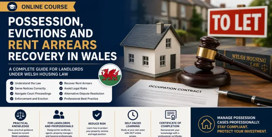 COURSE Possession Evictions and Rent Arrears Recovery in Wales.webp