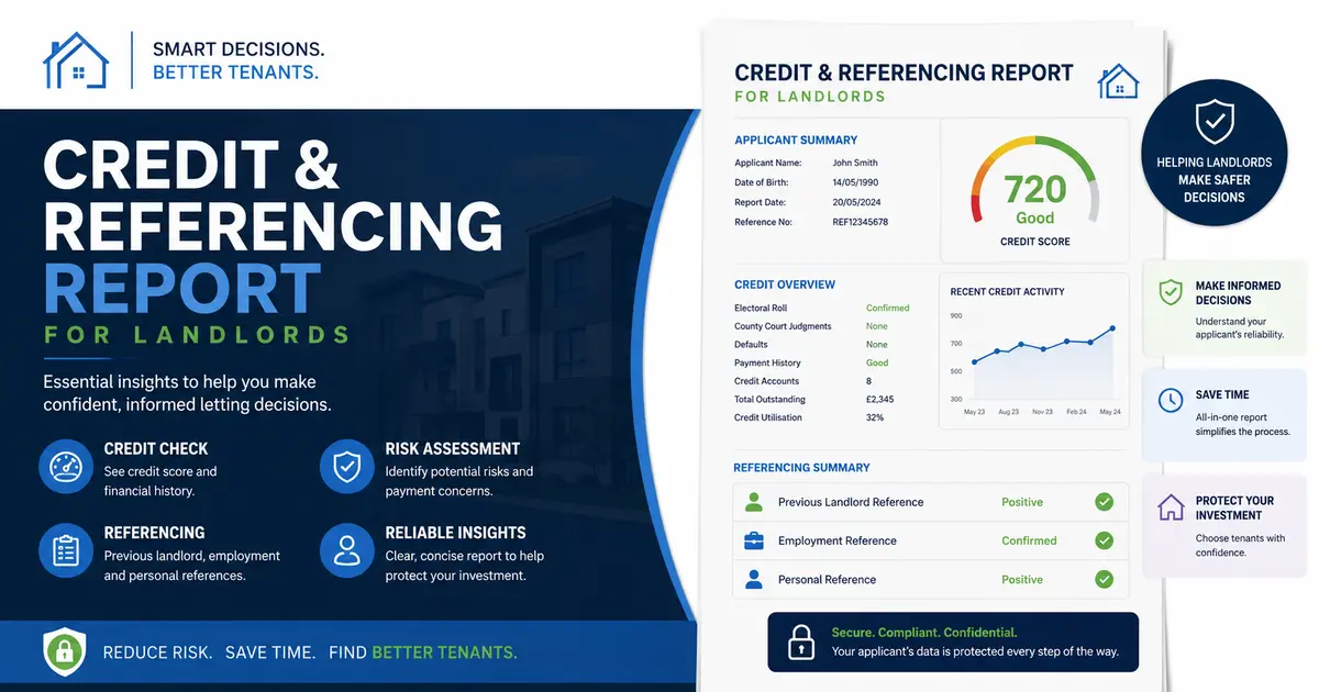 Tenant credit check report for landlord