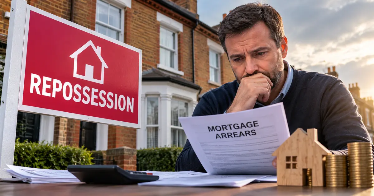 Mortgage repossession financial strain